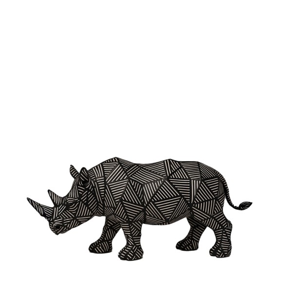 ΦΙΓΟΥΡΑ ΡΙΝΟΚΕΡΟΣ ΓΕΩΜΕΤΡΙΚΗ ΜΑΥΡΗ 25,5Χ8,3Χ13ΕΚ