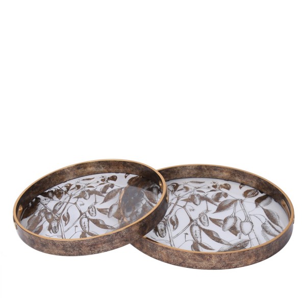 ΔΙΣΚΟΣ ΓΥΑΛ./ΠΛΑΣΤ. ΣΤΡΟΓΓΥΛΟΣ ΣΕΤ 2 39,5X39,5X4-34X34X4CM