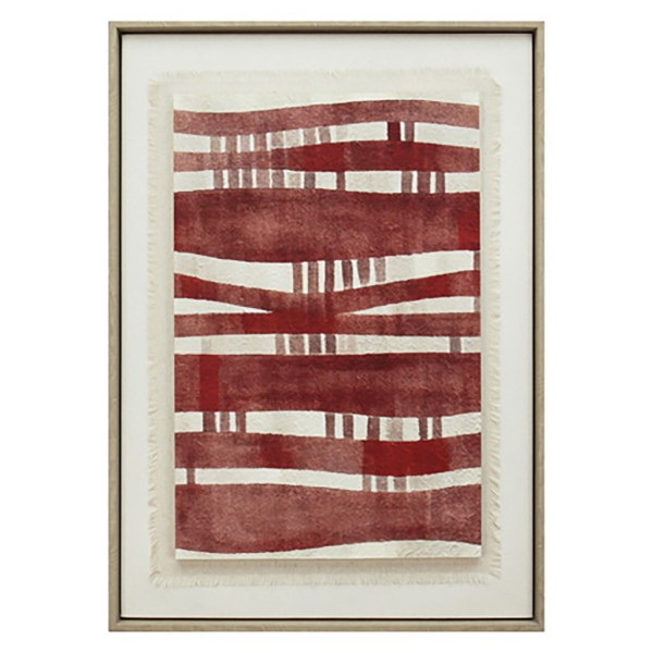 ΠΙΝΑΚΑΣ ΣΕ 3D ΚΑΜΒΑ ΚΟΚΚΙΝΟΣ PVC/MDF 50X70X9ΕΚ