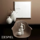 ΠΙΝΑΚΑΣ ΧΕΙΡΟΠ. ΣΕ ΚΑΜΒΑ ΛΕΥΚΟΣ ΓΥΨΙΝΟΣ /MDF 60Χ60ΕΚ