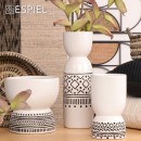 BAZO ΚΕΡΑΜΙΚ. ΛΕΥΚΟ TRIBAL 12,5Χ12,5Χ22,5ΕΚ. | Συσκευασία 2 τμχ