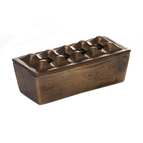 ΤΑΣΑΚΙ ΑΝΤΙΑΝΕΜΙΚΟ ΑΛΟΥΜ. ΜΠΡΟΝΖΕ 18Χ8Χ7ΕΚ | Συσκευασία 2 τμχ