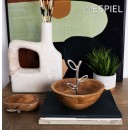 ΜΠΩΛ ΞΥΛ. ΜΕ ΜΕΤΑΛΛΙΚΗ ΛΑΒΗ ΑΣΗΜΙ 20Χ20Χ17ΕΚ | Συσκευασία 2 τμχ