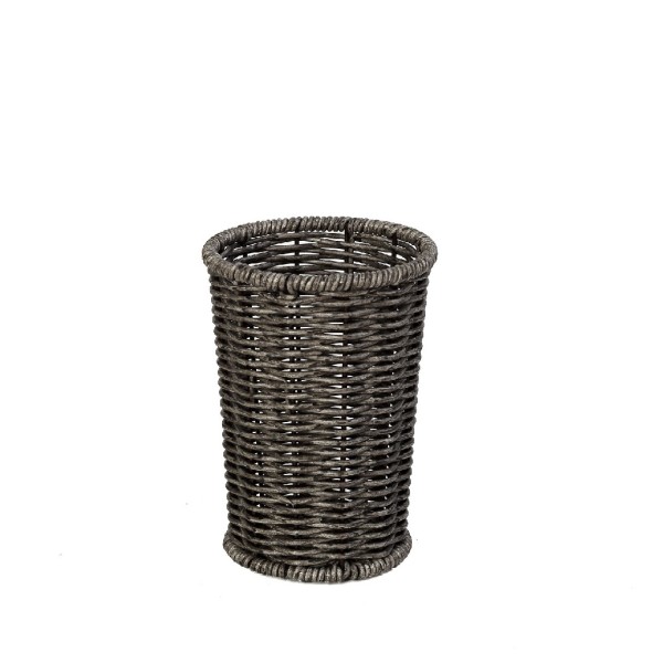 ΔΟΧΕΙΟ SYNTH. RATTAN ΓΚΡΙ 11Χ11Χ15ΕΚ (smA) | Συσκευασία 6 τμχ