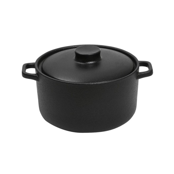 LAVA ΚΑΤΣΑΡΟΛΑ STONEWARE ΜΑΥΡΗ 1300ML D: 17 H: 10CM | Συσκευασία 2 τμχ