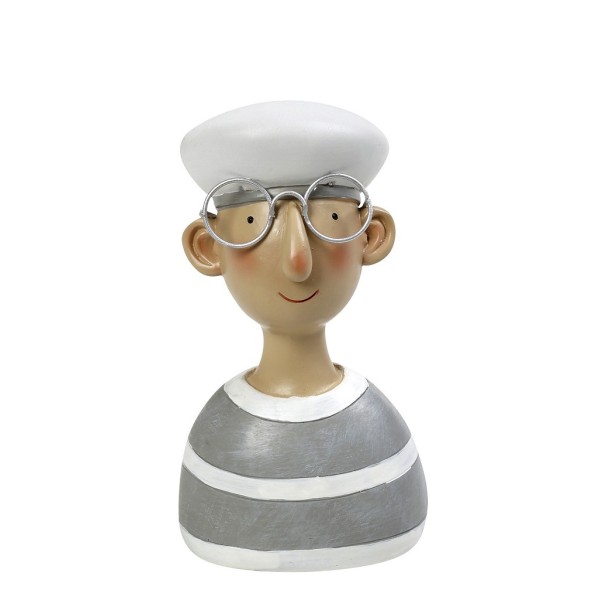 ΝΑΥΤΗΣ ΡΙΓΕ ΓΚΡΙ  12,5X10X26CM. | Συσκευασία 2 τμχ