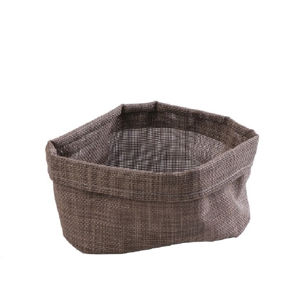 ΨΩΜΙΕΡΑ ΟΒΑΛ ΚΑΦΕ PVC/POLYEST. 20Χ14Χ10,5ΕΚ | Συσκευασία 6 τμχ