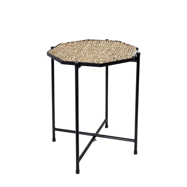 ΤΡΑΠΕΖΑΚΙ ΟΚΤΑΓΩΝΟ ΨΑΘΙΝΟ/ΜΕΤΑΛ. ΜΠΕΖ/ΜΑΥΡΟ H45EK | Συσκευασία 2 τμχ