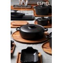 LAVA ΣΑΓΑΝΑΚΙ ΟΒΑΛ STONEWARE ΜΑΥΡΟ 430ML  19,5(24 INCL. HANDLES)X12,8X5,8CM | Συσκευασία 4 τμχ