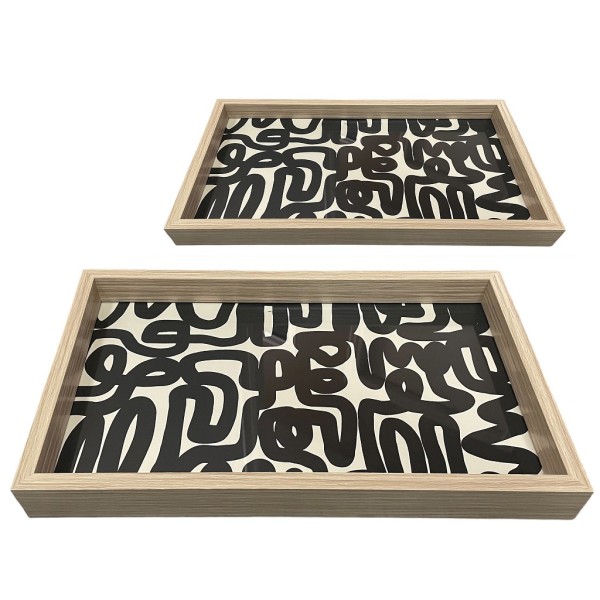 ΔΙΣΚΟΙ MDF ΔΙΑΚΟΣΜΗΤΙΚΟΙ ΣΕΤ2 37Χ22Χ5ΕΚ/46Χ31Χ5ΕΚ | Συσκευασία 2 τμχ