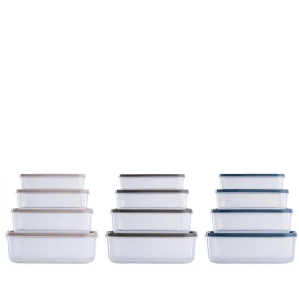 DAY ΣΕΤ4 ΦΑΓΗΤΟΔΟΧΕΙΑ ΑSS.3 ΧΡΩΜΑΤΑ PP 20X13,5X6,3EK. | Συσκευασία 12 τμχ