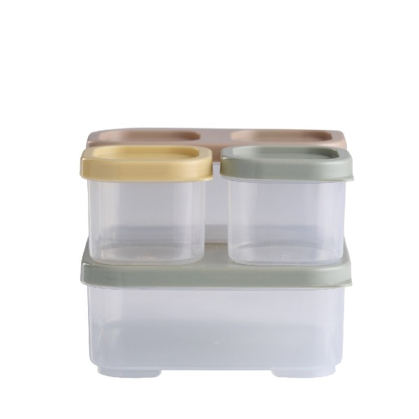 DAY ΣΕΤ 4 ΚΟΥΤΙΑ ΑΠΟΘΗΚΕΥΣΗΣ 3ΧΡΩΜΑΤΑ ASS. ΠΛΑΣΤΙΚΟ 120/320/700ML | Συσκευασία 12 τμχ