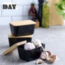 DAY ΣΕΤ 3 KOYTIA ΑΠΟΘΗΚΕΥΣΗΣ ΜΕ ΚΑΠΑΚΙ BAMBOO 13X8X6.6EK. | Συσκευασία 12 τμχ