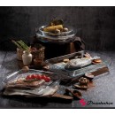 UP.OR. BORCAM  GRILL RECT. TRAY TEMPERED 40X27X5CM 3800CC P/144 GB1.OB6. | Συσκευασία 2 τμχ