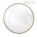 ΠΙΑΤΟ ΠΑΡΟΥΣΙΑΣΗΣ/ΣΟΥΠΛΑ ΓΥΑΛΙΝΟ ΔΙΑΦΑΝΕΣ ΜΕ ΧΡΥΣΟ ΧΕΙΛΟΣ 33ΕΚ | Συσκευασία 4 τμχ