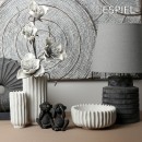 ΕΠΙΤΡΑΠΕΖΙΟ ΔΙΑΚΟΣΜΗΤΙΚΟ ''LUCKY HORN'' ΓΚΡΙ ΚΕΡΑΜ. ΜΕ ΞΥΛ. ΒΑΣΗ ΜΑΥΡΗ 23Χ9Χ29,2ΕΚ