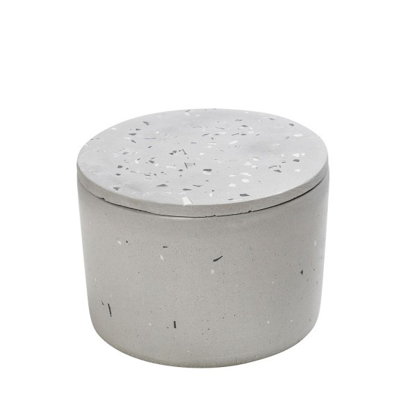 DIS. ΔΟΧΕΙΟ ΜΕΓΑΛΟ ΚΥΛΙΝΔΡΙΚΟ ΜΕ ΚΑΠΑΚΙ ΜΩΣΑΙΚΟ ΑΝΟΙΧΤΟ ΓΚΡΙ 13Χ13Χ9ΕΚ | Συσκευασία 2 τμχ