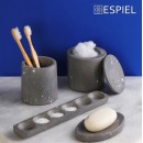 DIS. ΔΟΧΕΙΟ ΜΕΓΑΛΟ ΚΥΛΙΝΔΡΙΚΟ ΜΕ ΚΑΠΑΚΙ ΜΩΣΑΙΚΟ ΣΚΟΥΡΟ ΓΚΡΙ 13Χ13Χ9ΕΚ | Συσκευασία 2 τμχ