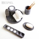 DIS. ΔΟΧΕΙΟ ΜΕΓΑΛΟ ΚΥΛΙΝΔΡΙΚΟ ΜΕ ΚΑΠΑΚΙ ΜΩΣΑΙΚΟ ΣΚΟΥΡΟ ΓΚΡΙ 13Χ13Χ9ΕΚ | Συσκευασία 2 τμχ