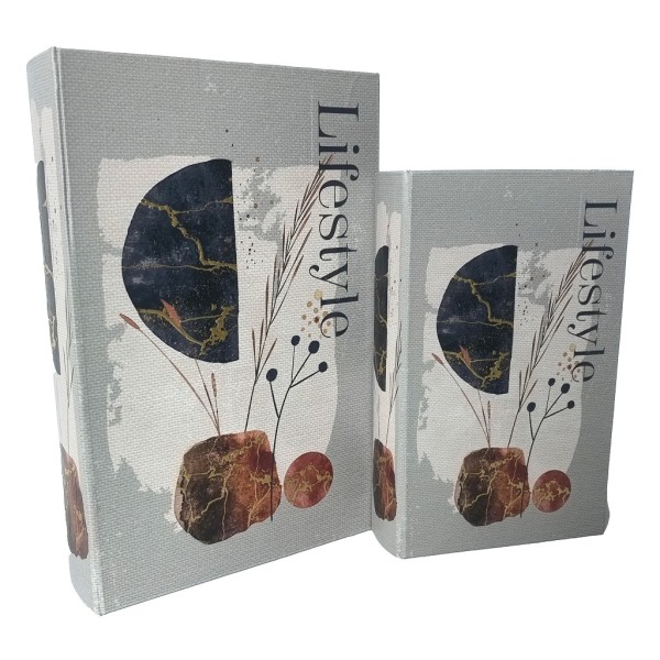 ΚΟΥΤΙ ΞΥΛΙΝΟ ΣΕΤ2 30X20X6,5-24X15X4.5CM