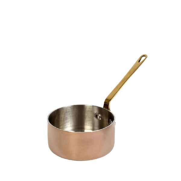 SHINY COPPER ΚΑΤΣΑΡΟΛΑΚΙ ΜΕ ΜΟΝΗ ΛΑΒΗ 3-PLY SS18/10-SS18/0 300MLD: 10 H: 5CM | Συσκευασία 2 τμχ