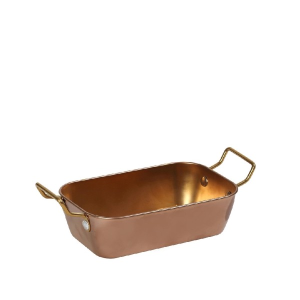 SHINY COPPER ΜΠΩΛ ΣΕΡΒΙΡΙΣΜΑΤΟΣ ΟΡΘ. ΜΕ 2 ΛΑΒΕΣ SS18/10 16Χ10Χ4,5ΕΚ. | Συσκευασία 2 τμχ