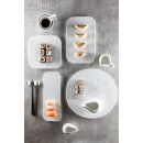 SIDERS ΣΑΛΤΣΙΕΡΑ ΜΕ ΛΑΒΗ S 110CC IVORY D: 8 H: 6,3CM | Συσκευασία 6 τμχ