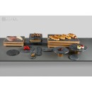 WOOD-WELL ΒΑΣΗ ΙΣΙΑ ΞΥΛΙΝΗ ΣΤΟΙΒΑΖ. GN1/1 54,5X34X5EK