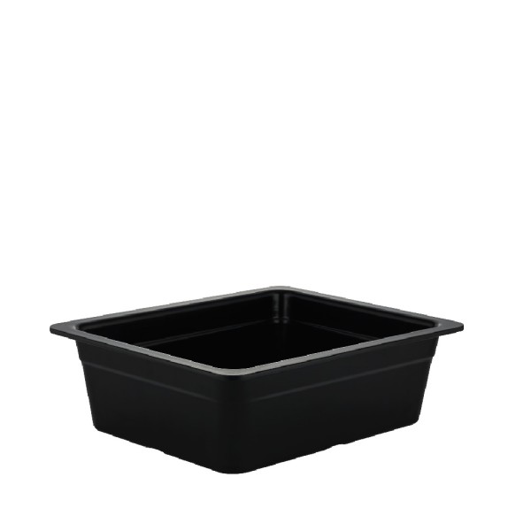 ΓΑΣΤΡΟΝΟΜΟΣ GN1/2 ΜΑΥΡΟ ΓΥΑΛΙΣΤ. ΜΕΛΑΜΙΝΗΣ 32,5Χ26,5Χ10ΕΚ  (smA) | Συσκευασία 2 τμχ