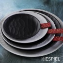 BLACK ΠΙΑΤΟ PIZZA 35ΕΚ WAVY MATTE ΜΕΛΑΜΙΝΗΣ  (smA) | Συσκευασία 6 τμχ