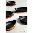 LAVA ΣΑΓΑΝΑΚΙ ΣΤΡΟΓΓ. STONEWARE ΜΑΥΡΟ D: 21 H: 6CM | Συσκευασία 2 τμχ