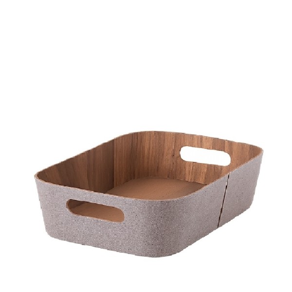 ΚΑΛΑΘΙ ΟΡΘΟΓ. ΓΚΡΙ ΥΦΑΣΜΑΤΙΝΟ 26,2Χ37,5Χ11ΕΚ 8L | Συσκευασία 6 τμχ