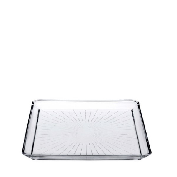 DIS. MADLEN SQUARE PLATE CRYSTALINE 20CM P/456 GB1.OB6. | Συσκευασία 4 τμχ