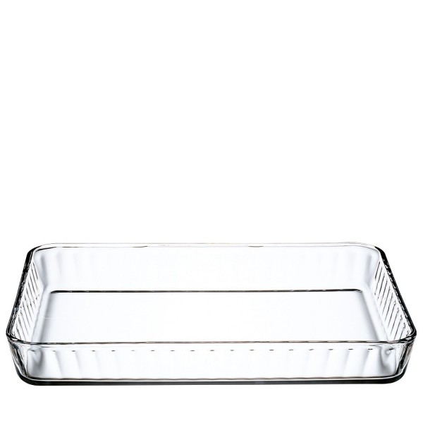 Χ.ΣΥΣΚ. BORCAM RECT. TRAY TEMPERED 40X27X6CM 3800CC P/168 OB6 (smB) | Συσκευασία 3 τμχ