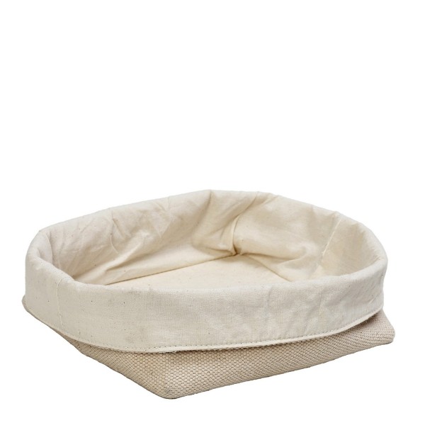 DIS. ΚΑΛΑΘΙ ΤΕΤΡΑΓΩΝΟ JUTE/COTTON 20X19X15EK. | Συσκευασία 3 τμχ