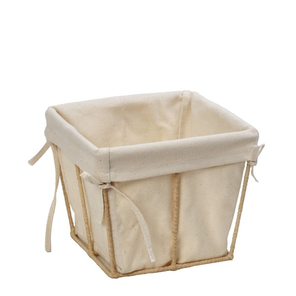 DIS. ΚΑΛΑΘΙ ΤΕΤΡΑΓ. COTTON ΜΕ ΨΑΘΙΝΟ STAND 15X15X11,5EK | Συσκευασία 2 τμχ