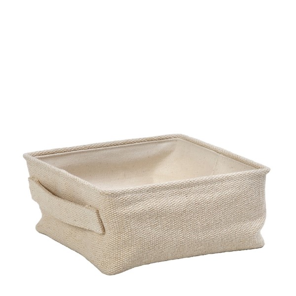 DIS. ΚΑΛΑΘΙ ΤΕΤΡΑΓ. JUTE/COTTON 21X21X9EK | Συσκευασία 2 τμχ