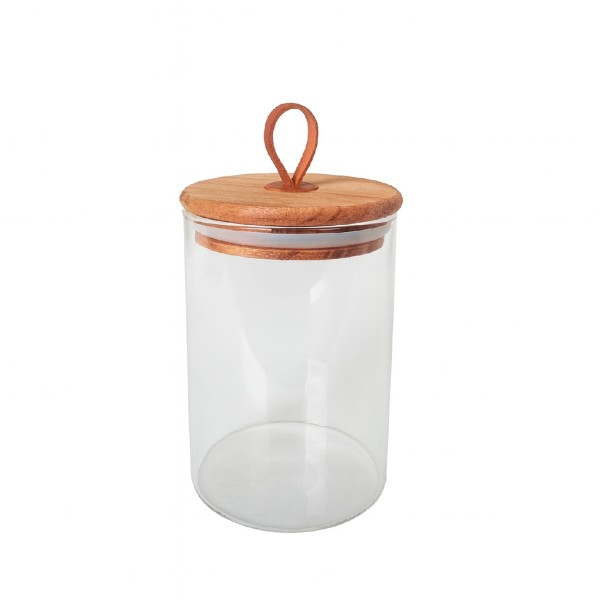 ΔΟΧΕΙΟ BOROSILICATE ΣΤΡΟΓΓ. ΜΕ ΚΑΠΑΚΙ ΑΚΑΚΙΑΣ 480ML 8,2X12ΕΚ | Συσκευασία 6 τμχ