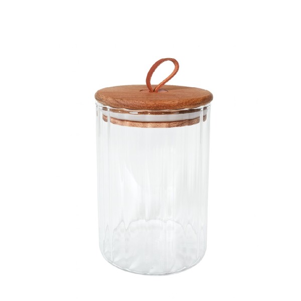 ΔΟΧΕΙΟ BOROSILICATE ΣΤΡΟΓΓ. OPTIC ΜΕ ΚΑΠΑΚΙ ΑΚΑΚΙΑΣ 480ML 8,2X12,9ΕΚ | Συσκευασία 6 τμχ