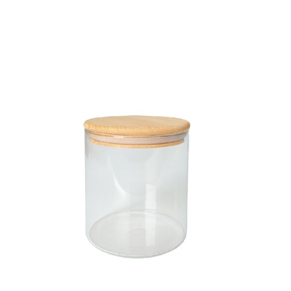 ΔΟΧΕΙΟ BOROSILICATE ΣΤΡΟΓΓ. ΜΕ ΚΑΠΑΚΙ ΜΠΑΜΠΟΥ 650ML 10X12,7ΕΚ | Συσκευασία 6 τμχ
