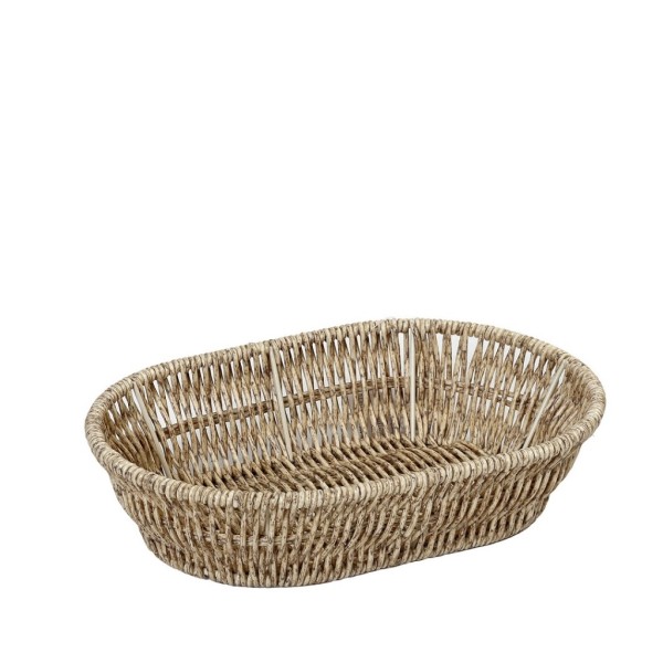 ΨΩΜΙΕΡΑ SYNTH. RATTAN ΟΒΑΛ M ΜΠΕΖ 25Χ17Χ6ΕΚ (smA) | Συσκευασία 6 τμχ