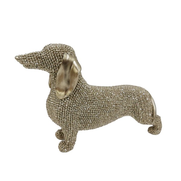 ΦΙΓΟΥΡΑ ΣΚΥΛΟΣ ΧΡΥΣΟΣ DACHSHUND  ΠΟΛΥΡΕΖ. 18,5Χ5,8Χ11,9ΕΚ | Συσκευασία 2 τμχ