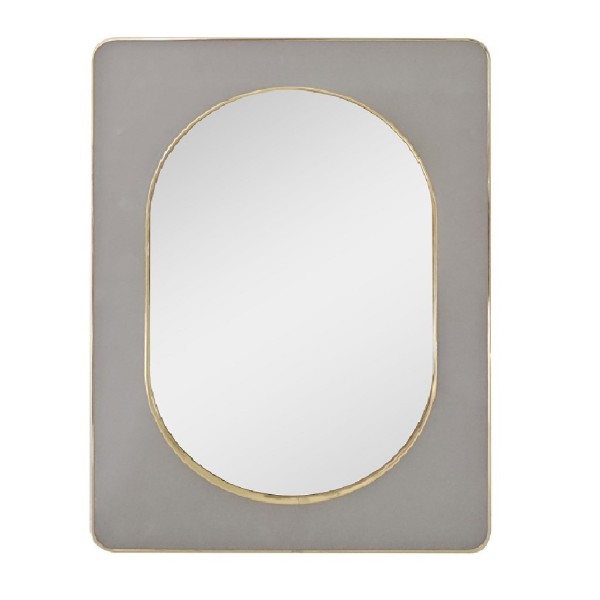 ΚΑΘΡΕΠΤΗΣ ΒΕΛΟΥΔ. ΟΡΘΟΓ. ΓΚΡΙ ΜΕ ΧΡΥΣΗ ΚΟΡΝΙΖΑ 70X50EK.