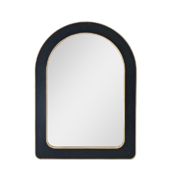 ΚΑΘΡΕΠΤΗΣ ΒΕΛΟΥΔ.  ΟΒΑΛ ΜΑΥΡΟΣ ΜΕ ΧΡΥΣΗ ΚΟΡΝΙΖΑ 70X50EK.