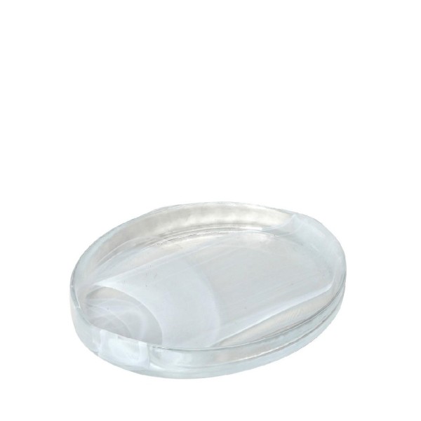 DIS. ATLAS ΟΒΑΛ ΜΠΩΛ ''ALABASTER'' ΛΕΥΚΟ 15X12,5CM | Συσκευασία 6 τμχ