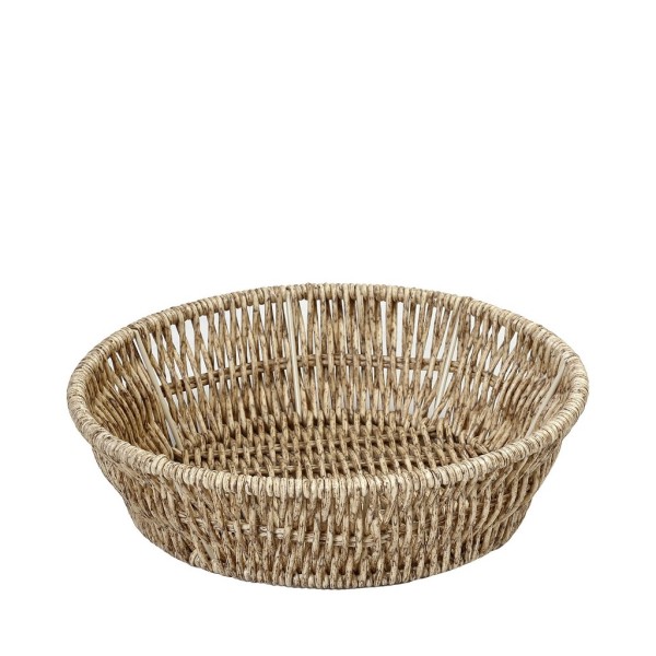 ΨΩΜΙΕΡΑ SYNTH. RATTAN ΣΤΡΟΓΓ. L ΜΠΕΖ D25Χ7ΕΚ | Συσκευασία 6 τμχ