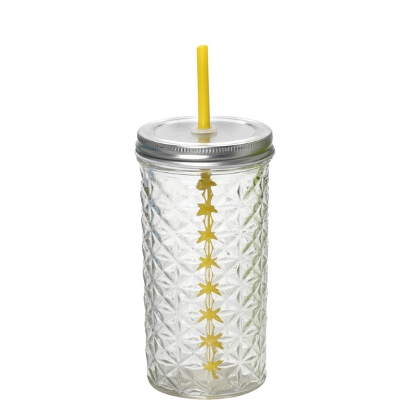 DIS. ΠΟΤΗΡΙ ΜΕ ΚΑΠ. ΚΑΙ ΚΑΛΑΜ. ΔΙΑΦΑΝΟ 475ML 8.5χ16ΕΚ. | Συσκευασία 12 τμχ