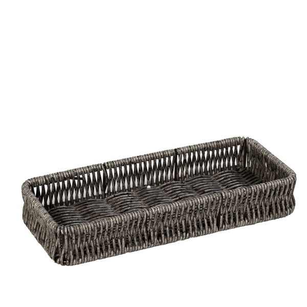 ΔΙΣΚΟΣ SYNTH. RATTAN ΓΚΡΙ 29Χ14Χ4ΕΚ | Συσκευασία 4 τμχ