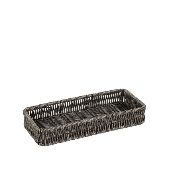 ΔΙΣΚΟΣ SYNTH. RATTAN ΓΚΡΙ 23Χ8Χ4ΕΚ | Συσκευασία 6 τμχ