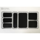 ΚΑΛΑΘΙ ΜΕΤΑΛ. GN1/1 ΟΡΘ. ΜΑΥΡΟ 53Χ32,5Χ6,5ΕΚ